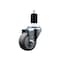 Service Caster 3'' SS Thermoplastic Rubber Wheel Swivel 1-1/2'' Expanding Stem Caster SCC-SSEX20S314-TPRB-112 - alternate 1
